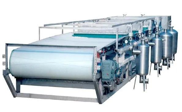 Sludge dehydrator PBF horizontal vacuum tray belt filter customized for coal washing