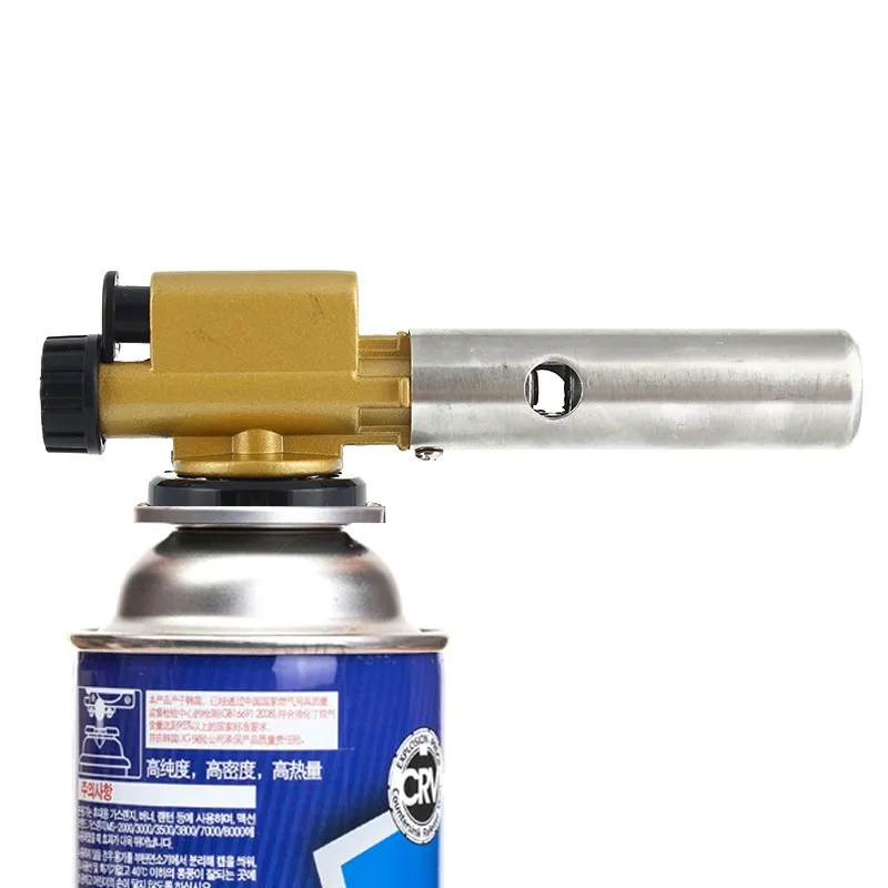 Automatic Electronic Flame Gun Butane Burners Gas Adapter Torch Lighter