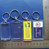 High Quality photo insert clear acrylic keychain blank
