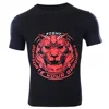 Crossfit Shirt Compression Tops Tshirt UFC Performance Shirt Short Sleeves MMA Rash Guards Wholesale