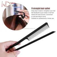 

New V Shape Hair Brush Comb Fast Hair Straightener Salon Tool Styling plastic comb for hair