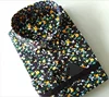 Black floral latest mens dress shirt fashion shirt