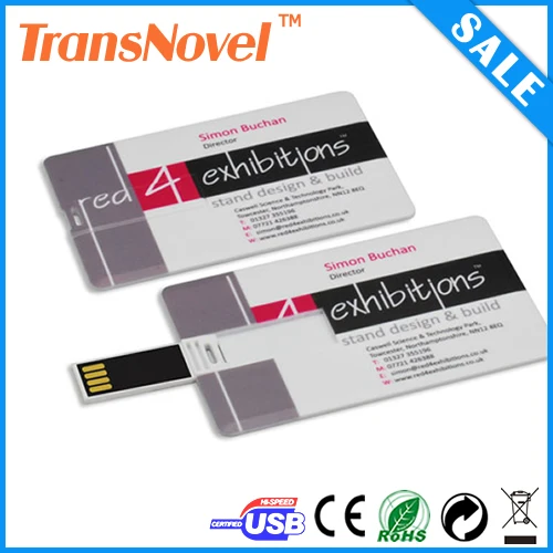 USB Business Card With Both Side Color Printing / USB Card / Credit Card USB