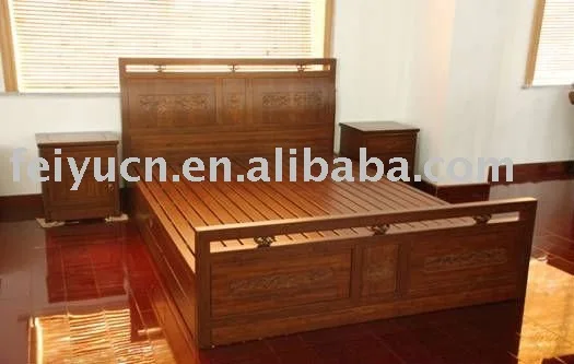 
2011 Chunhong Brand Classic Antique Carven Queen Bamboo Bed 