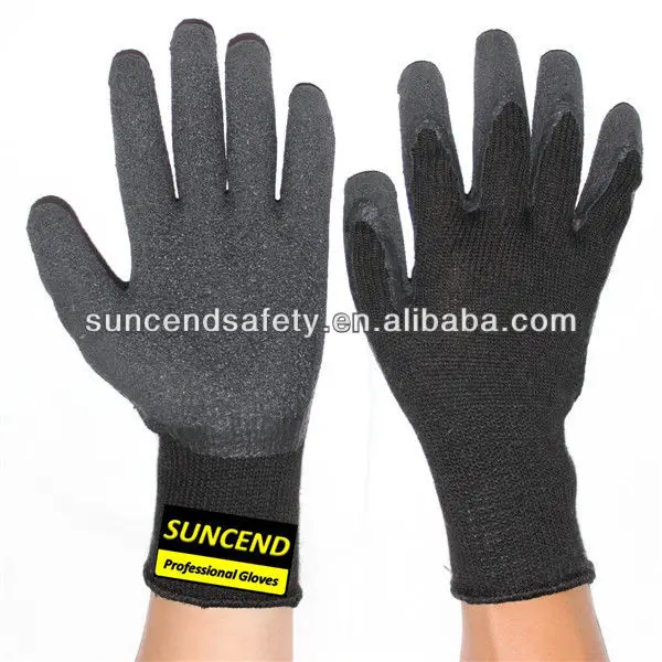 Cheapest Latex Rubber Coated Polyester Cotton Knitted Insulated Work