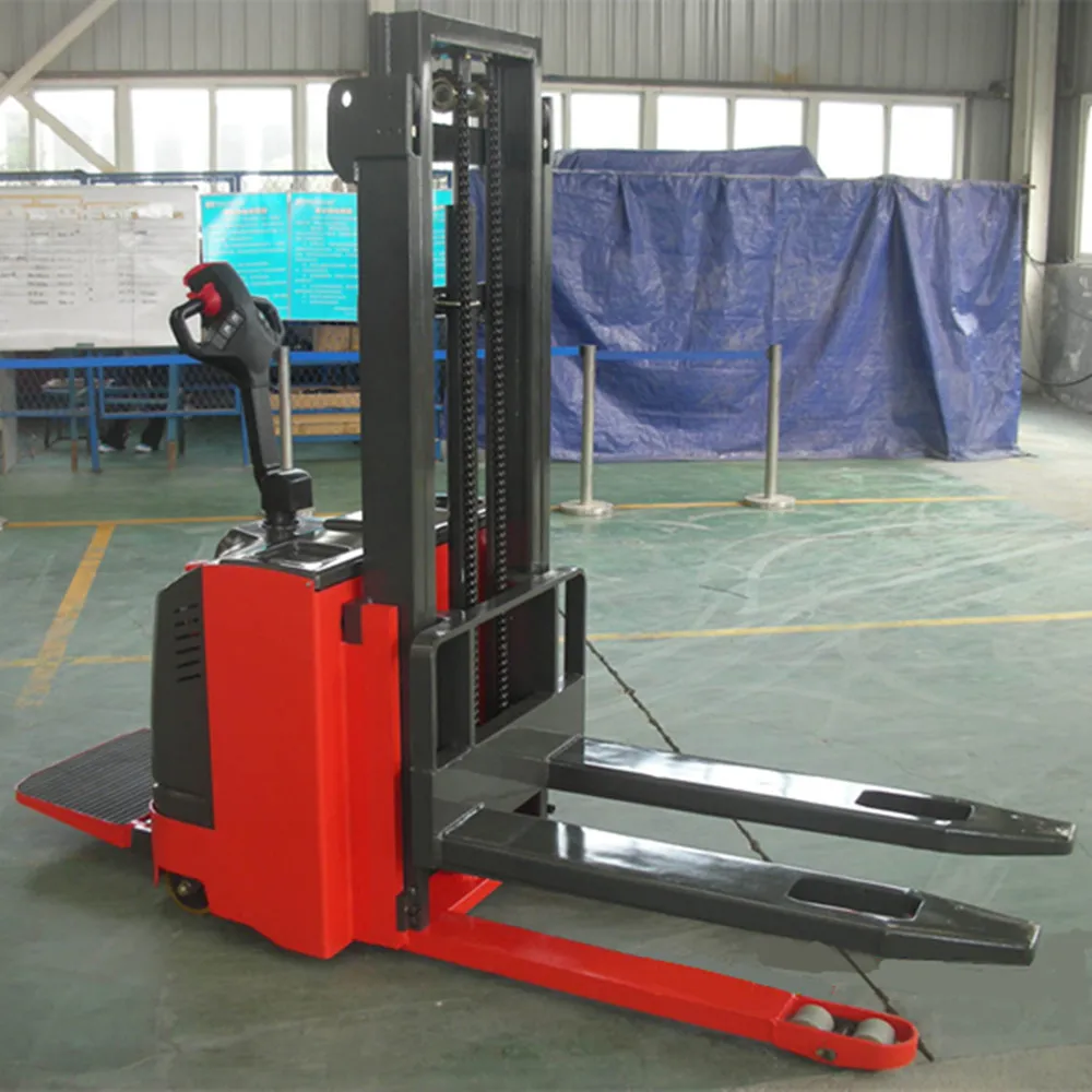 5tons 2t warehouse small cheap straddle electric stacker truck