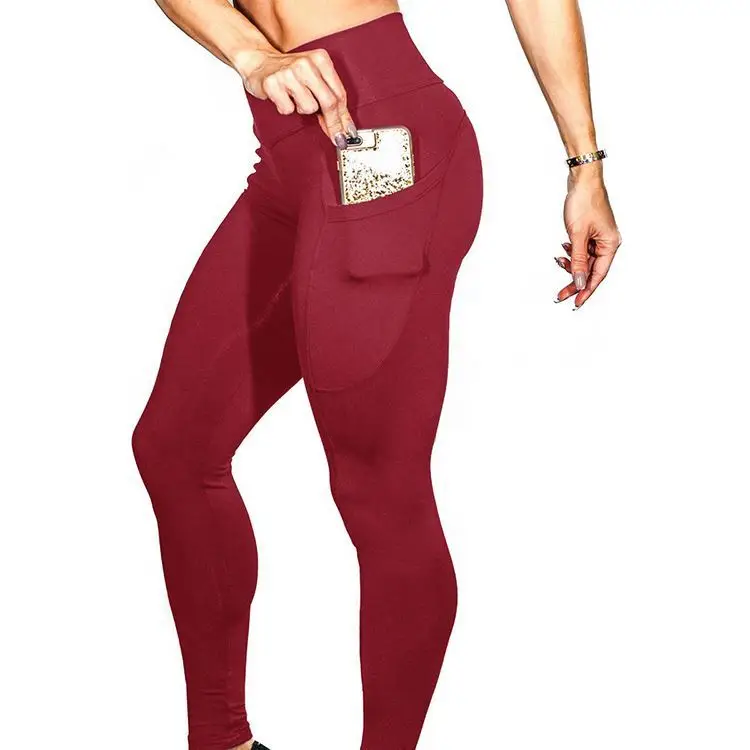 

2019 Tights leggings supplies woman workout sport top quality custom yoga leggings with pocket, As picture