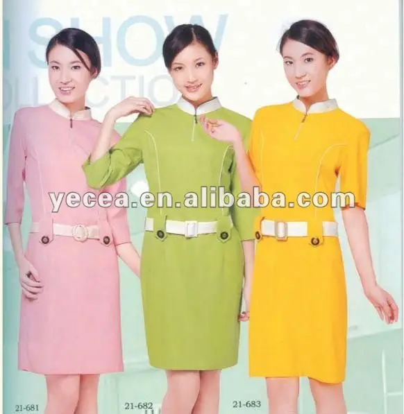 
Hot selled sales woman promotion uniform 