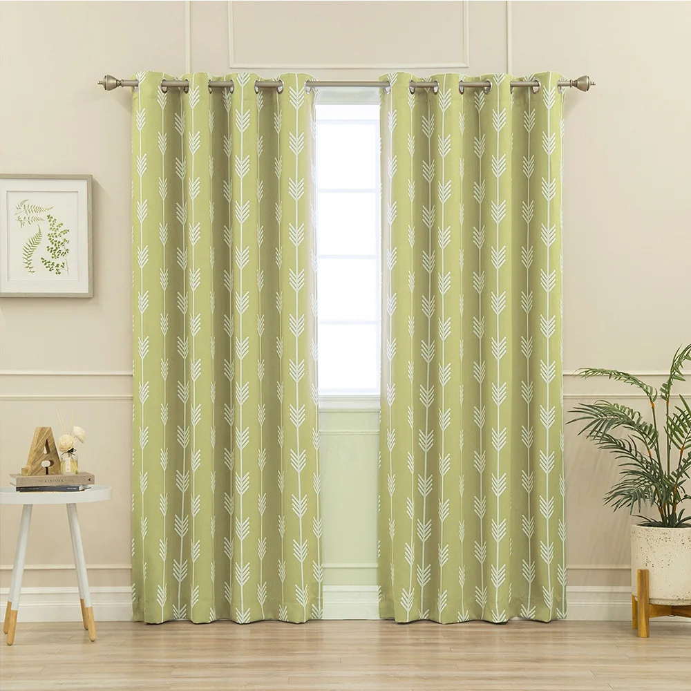 Newest Amazon hot sell 100%polyester window curtain