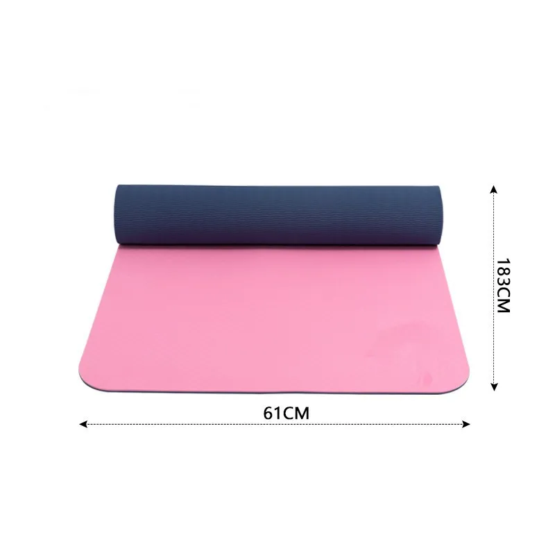 

Factory Price Wholesale 18 Colors Yoga Mat Custom Print Premium Quality ECO Friendly TPE Yoga Mat, Blue,green,yellow,red,pink,black,gray ,etc