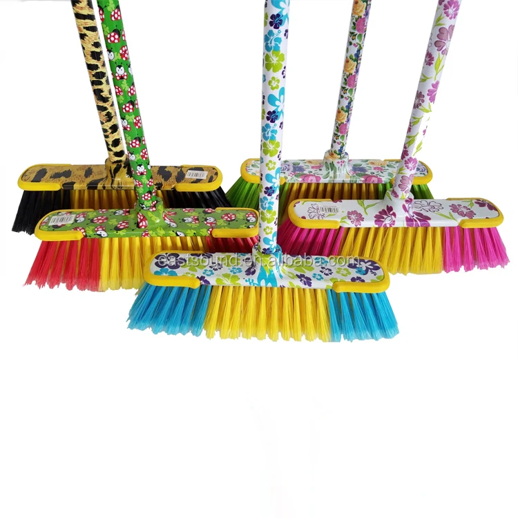Esd Colorful Household Plastic Flower Broom Buy Colorful Plastic