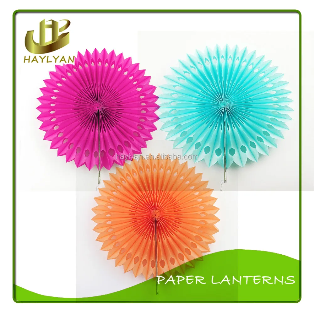 
Christmas Handmade cut holes Tissue Paper fans paper decorations 