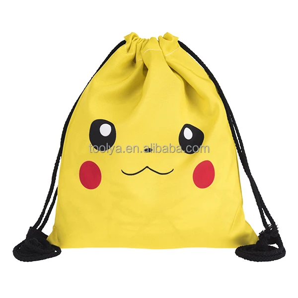 

Pokemon Go Drawstring Bag Custom Instinct Outdoor Sports Backpack Bags