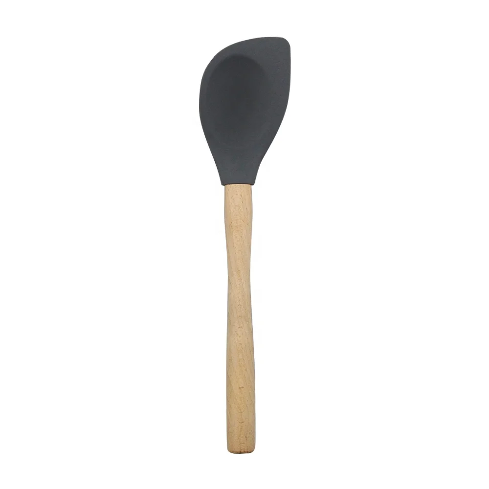 wooden handle spatula rubber