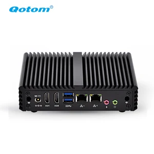 Qotom J3160 Quad Core Fanless Mini PC Dual Gigabit LAN