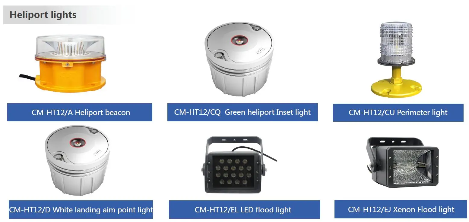 Airport Helicopter Heliport ICAO 100cd Helipad aimpoint white lights