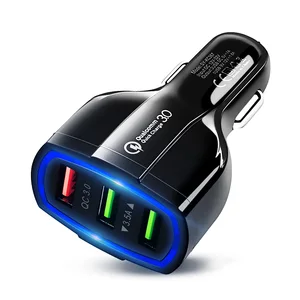 3 Port Quick Charge 3.0 USB Car Charger Mobile Phones