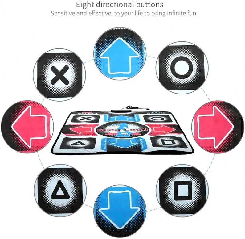 
New Game Non-Slip Dance Revolution USB Dancing Step Dance Pad Mat 
