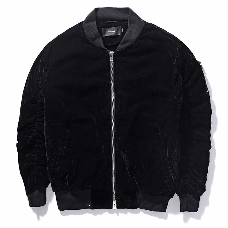 Wholesale Motorcycle Bomber Velour Jacket For Men Buy Bomber Velour