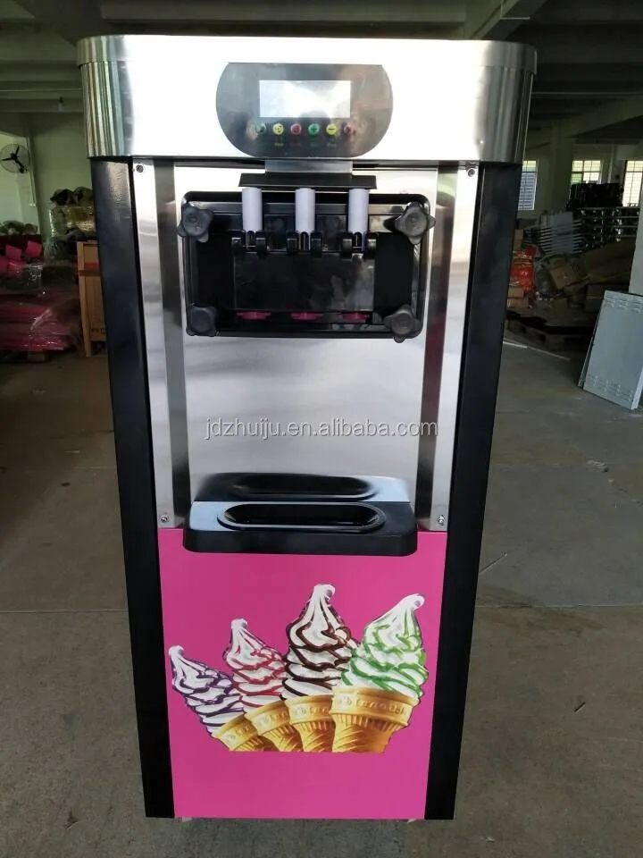 Belt And Motor Rotate 20l Automatic Ice Cream Making Machine Hjicm20l