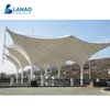 Parks recreation landscape sun shade fabric roof tent light steel architecture tensile membrane structure