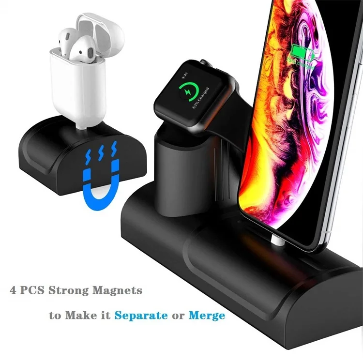

High Quality 3 in 1 Super Convenient Charging Dock Stand Station for iPhone Apple Earphone Watch Charger
