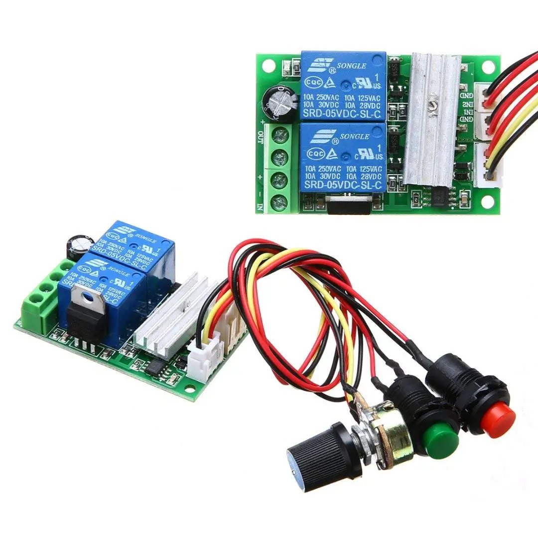 ERTIANANG 1 Set Universal DC 6V12V24V 3A Motor Speed Controller 573721mm Adjustable PWM RC Motor Speed Control Regulator Switch Mayitr