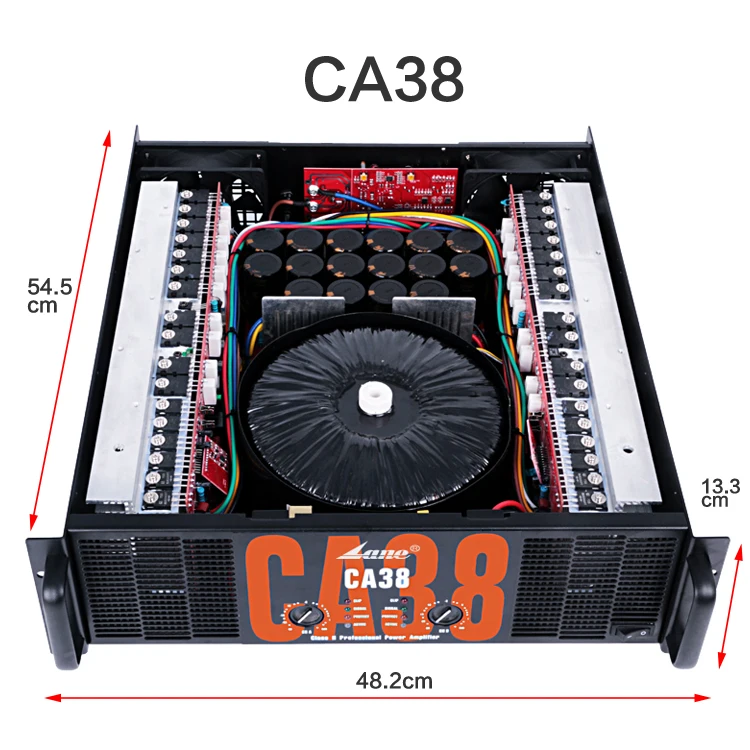 
professional 10000 watt power amplifier with audio class-h amplifiers studio CA38 