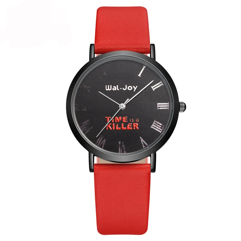 

Newest Japan Movt Unique Fancy Wholesale Wal-Joy Brand Wrist Watch WJ9010, White, red, black
