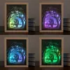 2018 New Design Nature Friendly Wooden Shadow Paper Carving Lamp with Best Price