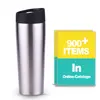 Leakproof Stainless Steel Custom Logo Printed Mug S/S Conical Coffee Travel Mug 16oz with On Off Button Lid TMSS0269