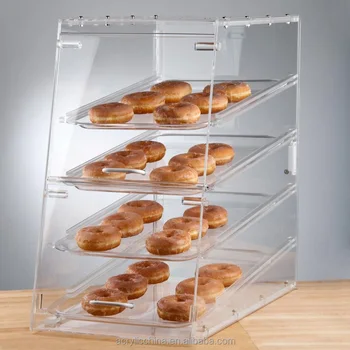 clear acrylic cupcake/bread display case - buy acrylic cupcake
