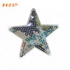 High Quality Wholesale New Popular Star Motif Iron on Design Sequin Patches