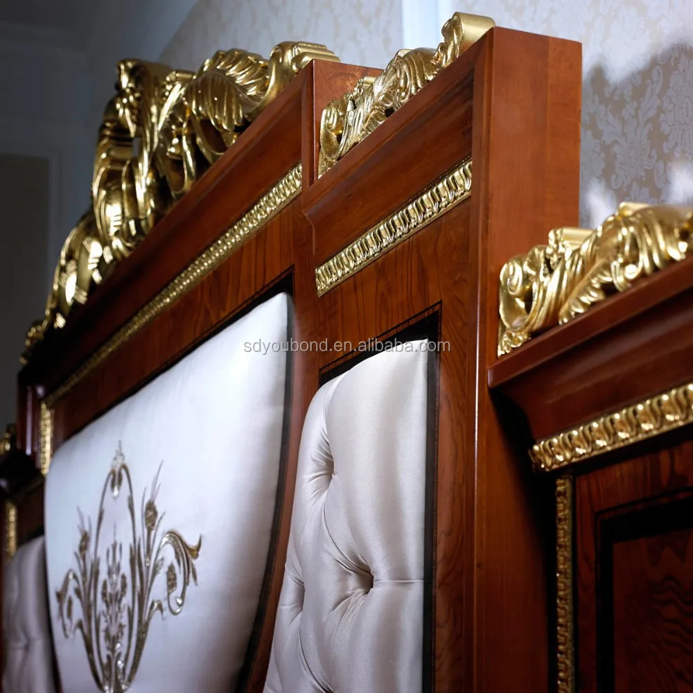 0038 europese klassieke massief houten slaapkamer meubilair, hoge ...
