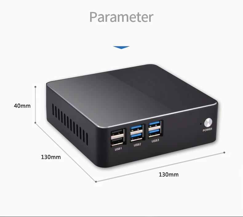 

Eglobal factory price Barebone system intel core i7 5550U intel nuc small powerful mini pc with fan system, Black/white