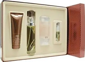 Perry Ellis M By Perry Ellis For Men. Set-edt Spray 3.4 OZ & Aftershave Gel 3 OZ & Deodorant Stick 2.75 OZ & Eau De Toilette Spray .25 OZ Mini