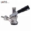 Chrome Plated Brass "D" American Sankey Keg Tapping Equipment with Stainless steel handle fork for added strength