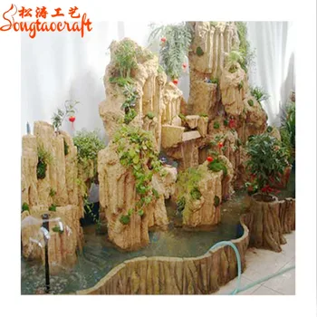 Cina Produsen Fiberglass Berkualitas Tinggi Untuk Taman Mini Waterfall Air Mancur Air Jatuh Dalam Air Tirai Harga Pabrik Buy Air Tiraiair