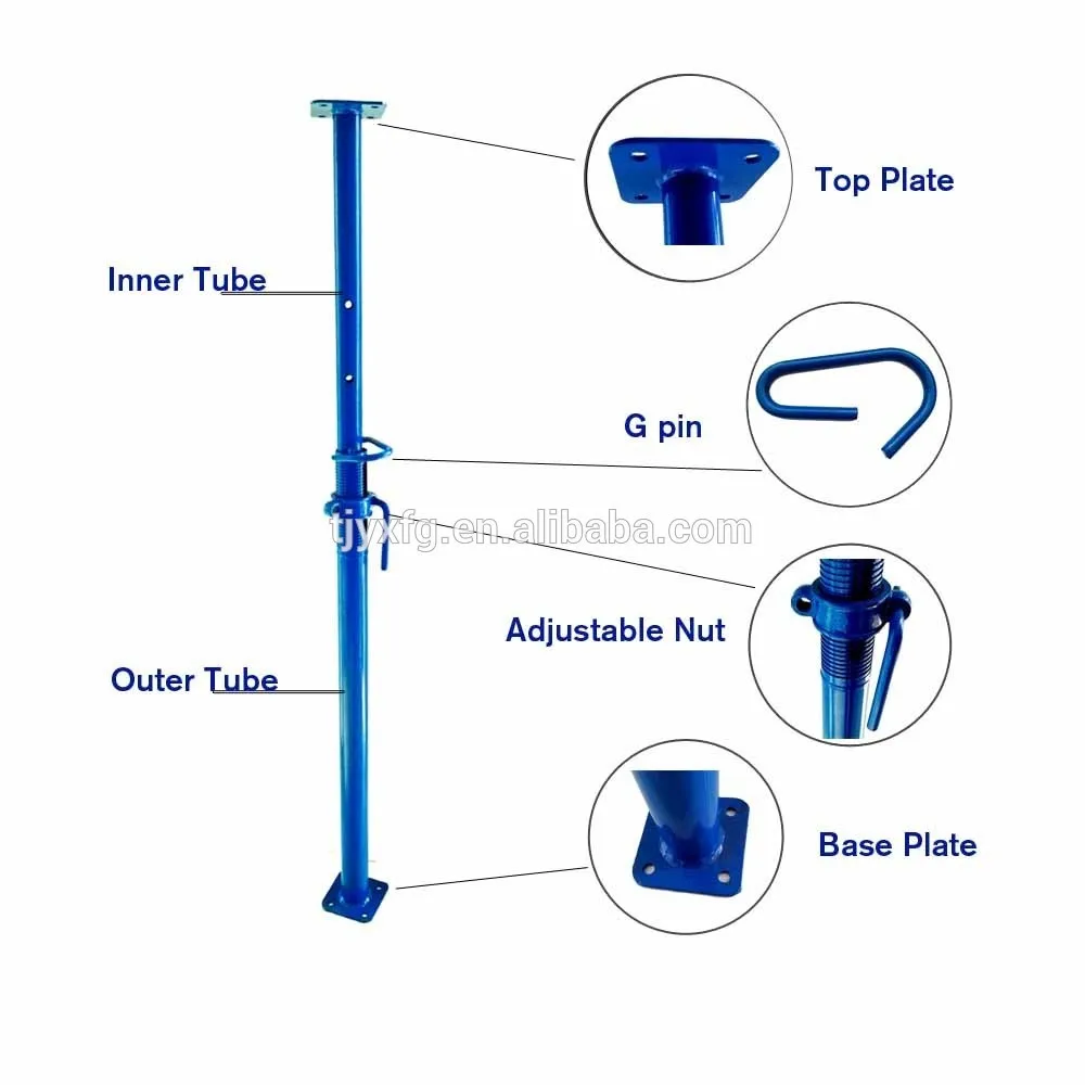 3.5m Height Adjustable Scaffolding Acro Steel Prop Building Metal For Construction supplier