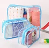 Newest Wholesale Transparent Cosmetic Bag Travel Makeup Case Women Make Up Bath Organizer Storage Pouch Toiletry Wash Beaut Kit