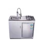 Compact Mini Kitchen all in one tap sink refrigerator fridge cooking zone cabinet