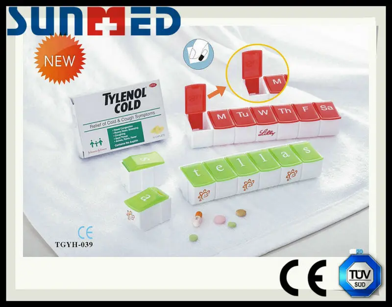 
7 compartment pill box   weekly pill box 