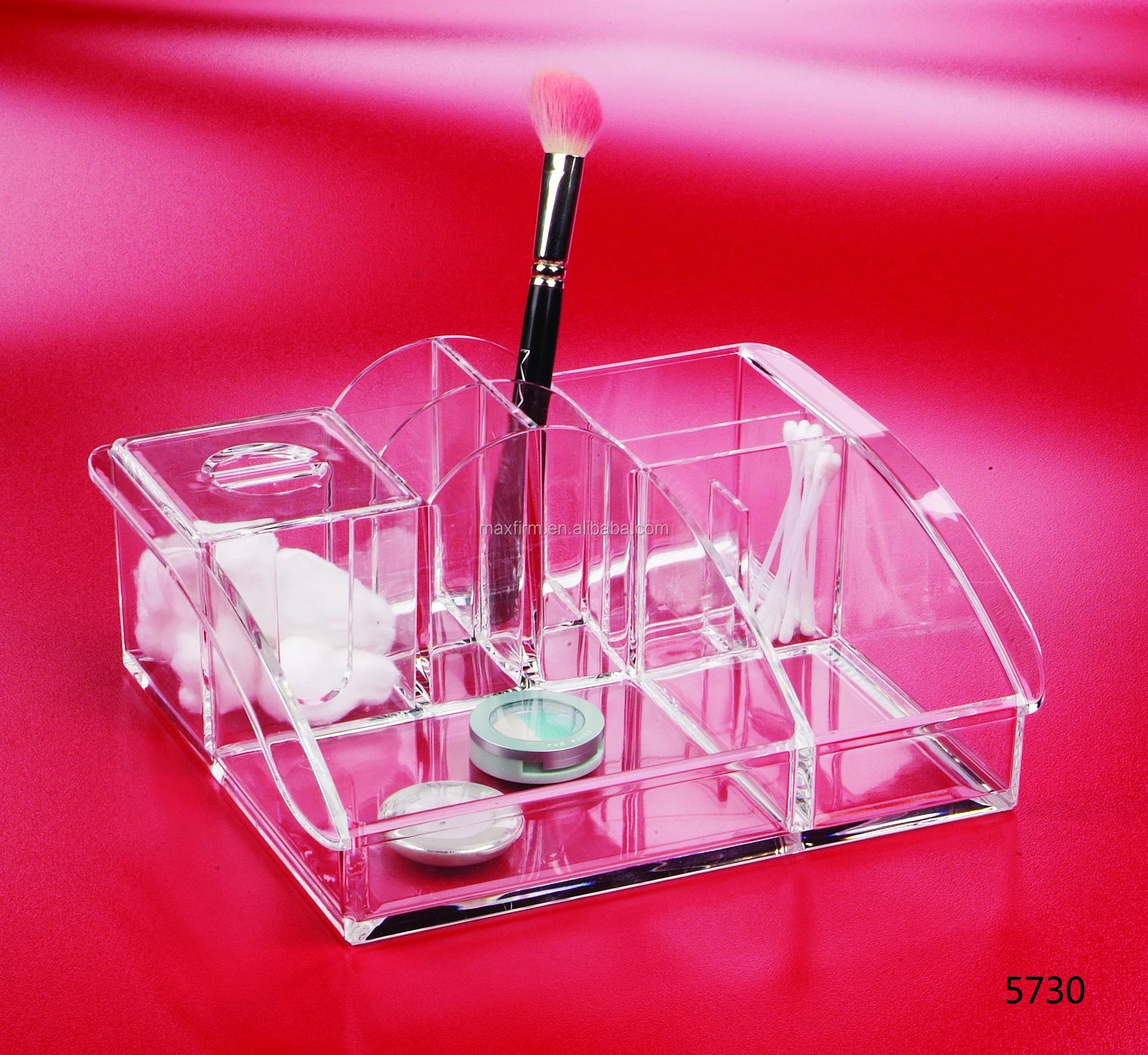 Clear Plastic Cosmetic Organizer Transparent Acrylic Makeup Storage