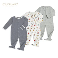 

Colorland 100% cotton high quality baby romper baby sleeper for new born