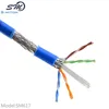 Cat 6 Ethernet Cables Bulk 10FT 24AWG Full Copper Wire SFTP Pull Box , GREY