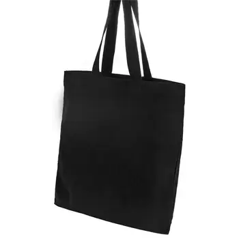 Best Black Reusable Grocery Fabric Dimayar Large Canvas Shopping Bags ...