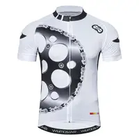 

Wholesale Summer Bicycle Clothing Breathable Bike Team Racing MTB Shirt Top Black White Green Yellow Men Cycling Jersey