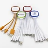 2019 luminous data cable, 4 in 1 phone charger for Android iphone
