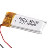 rechargeable lithium ion polymer battery 401230 3.7v 100mah for bluetooth headset and GPS tracker