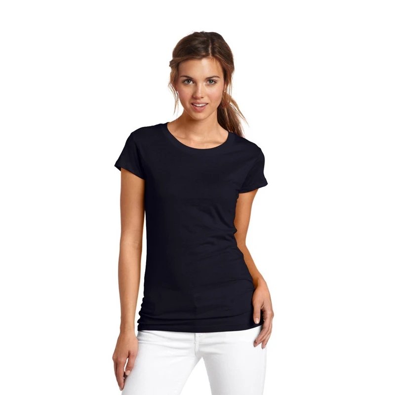 Comfortable Woman Shirt Black T Shirt For Sublimation - Buy Woman Shirt ...